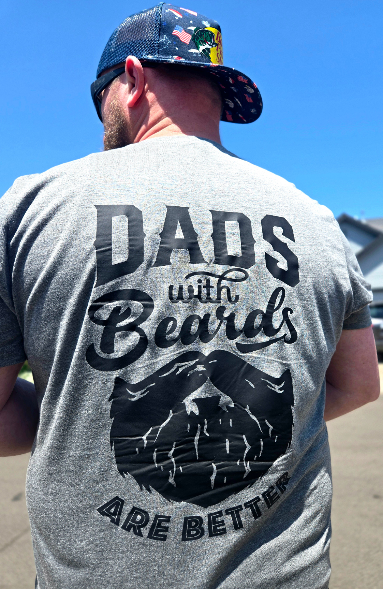 "Bearded dad" men's tee