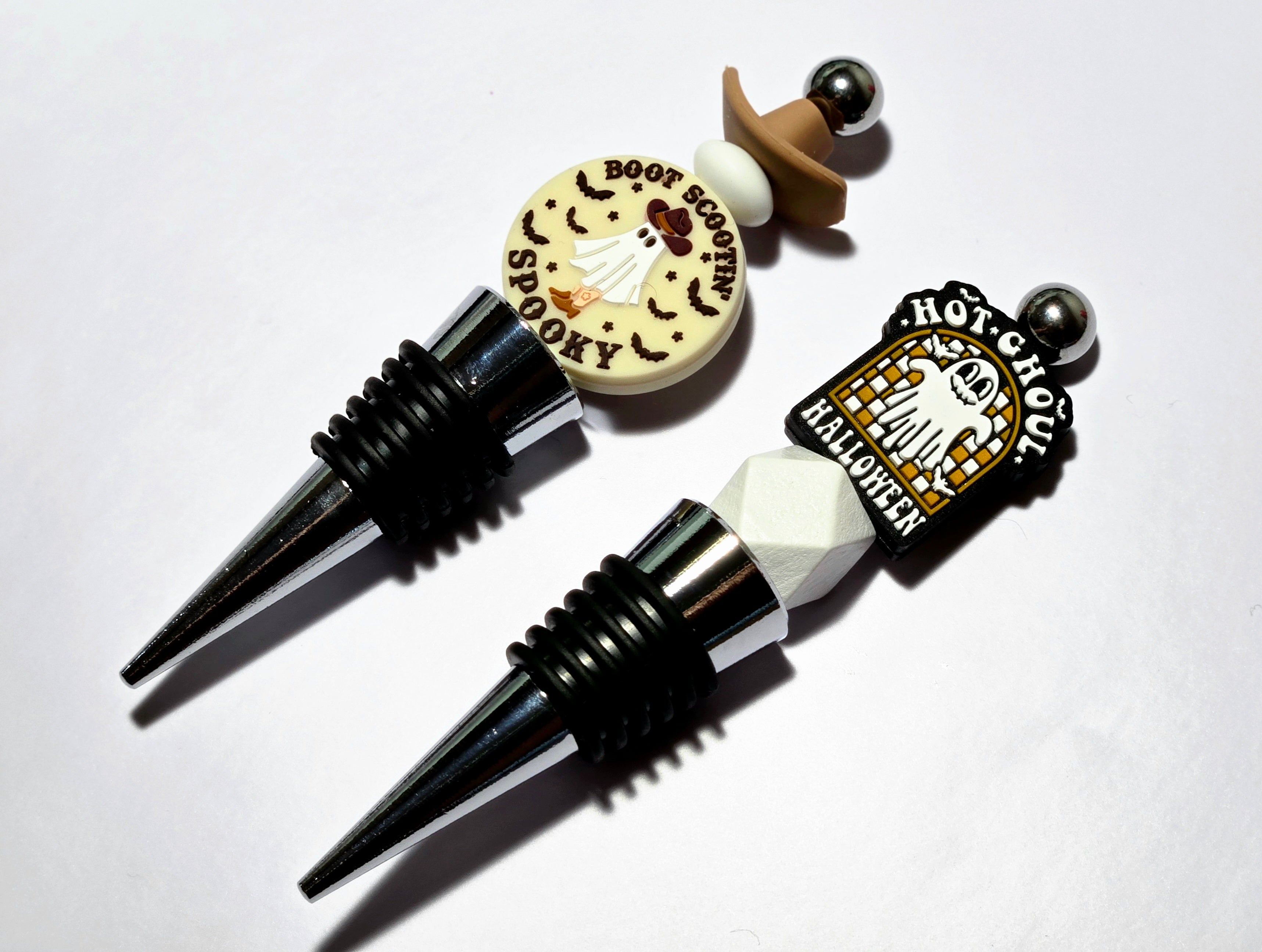 Spooky bottle stoppers