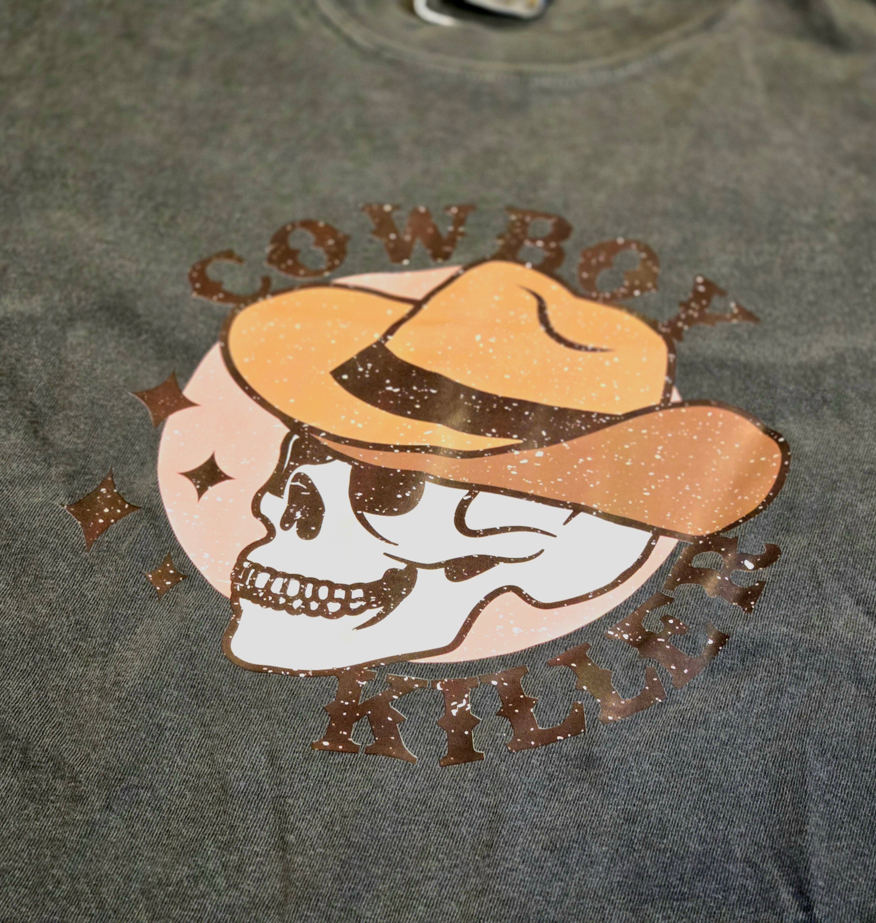 Women's "Cowboy Killer" mid crop tee