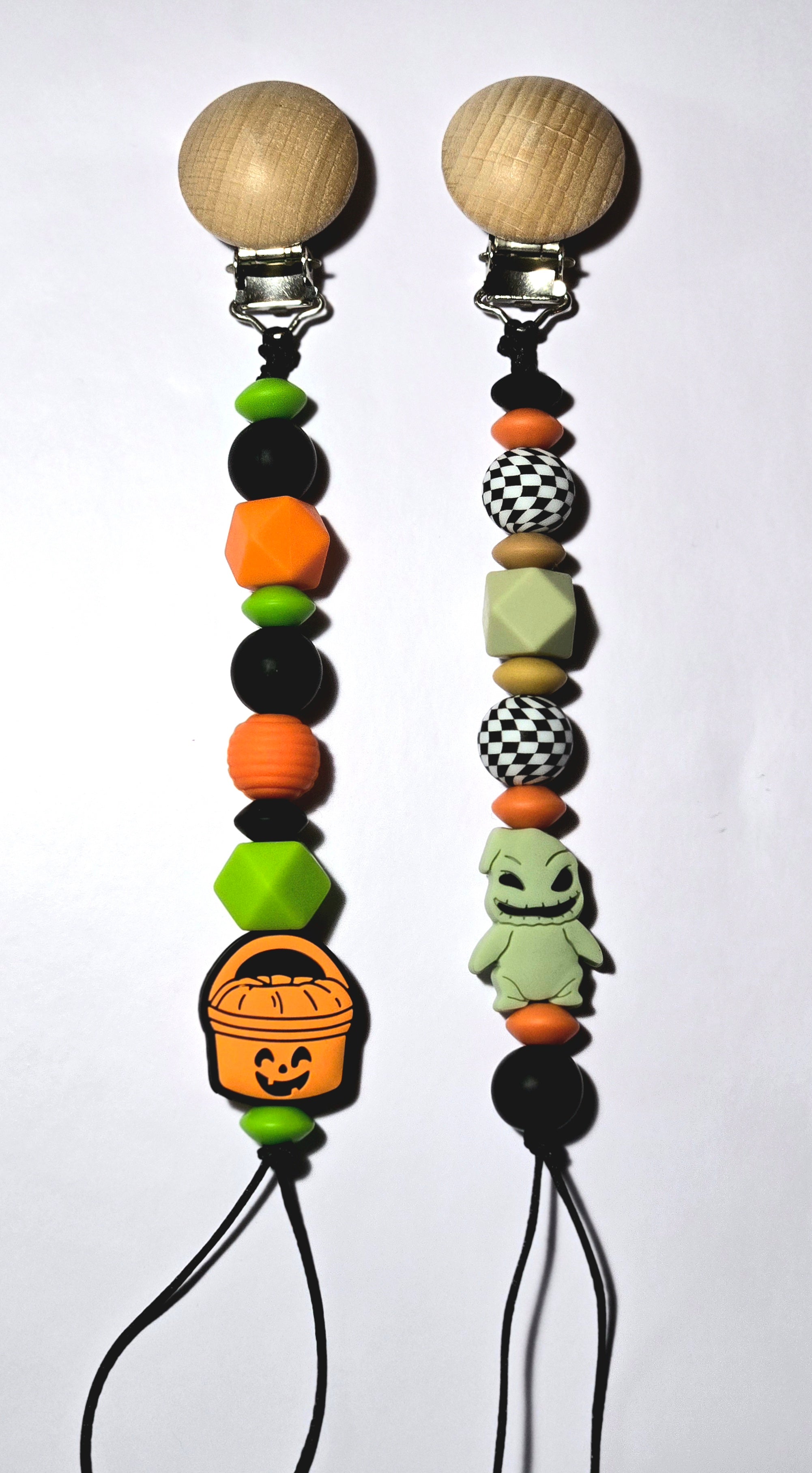 Halloween binky clips