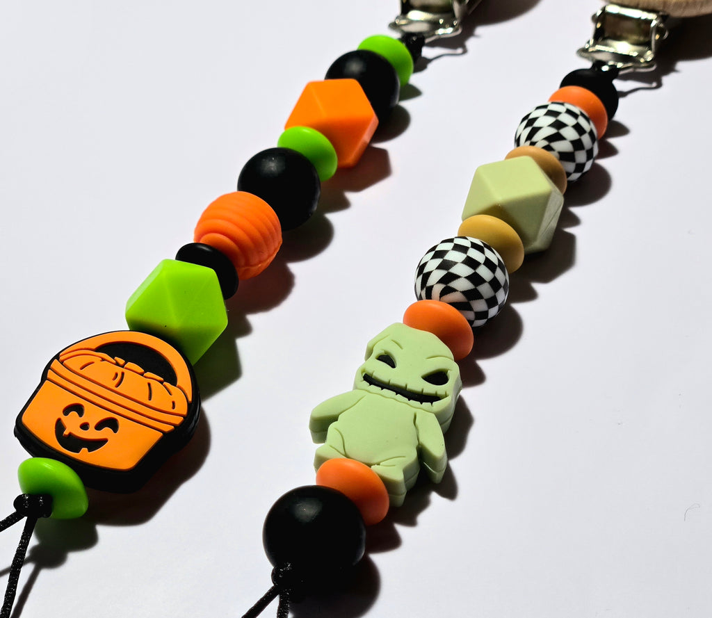 Halloween binky clips