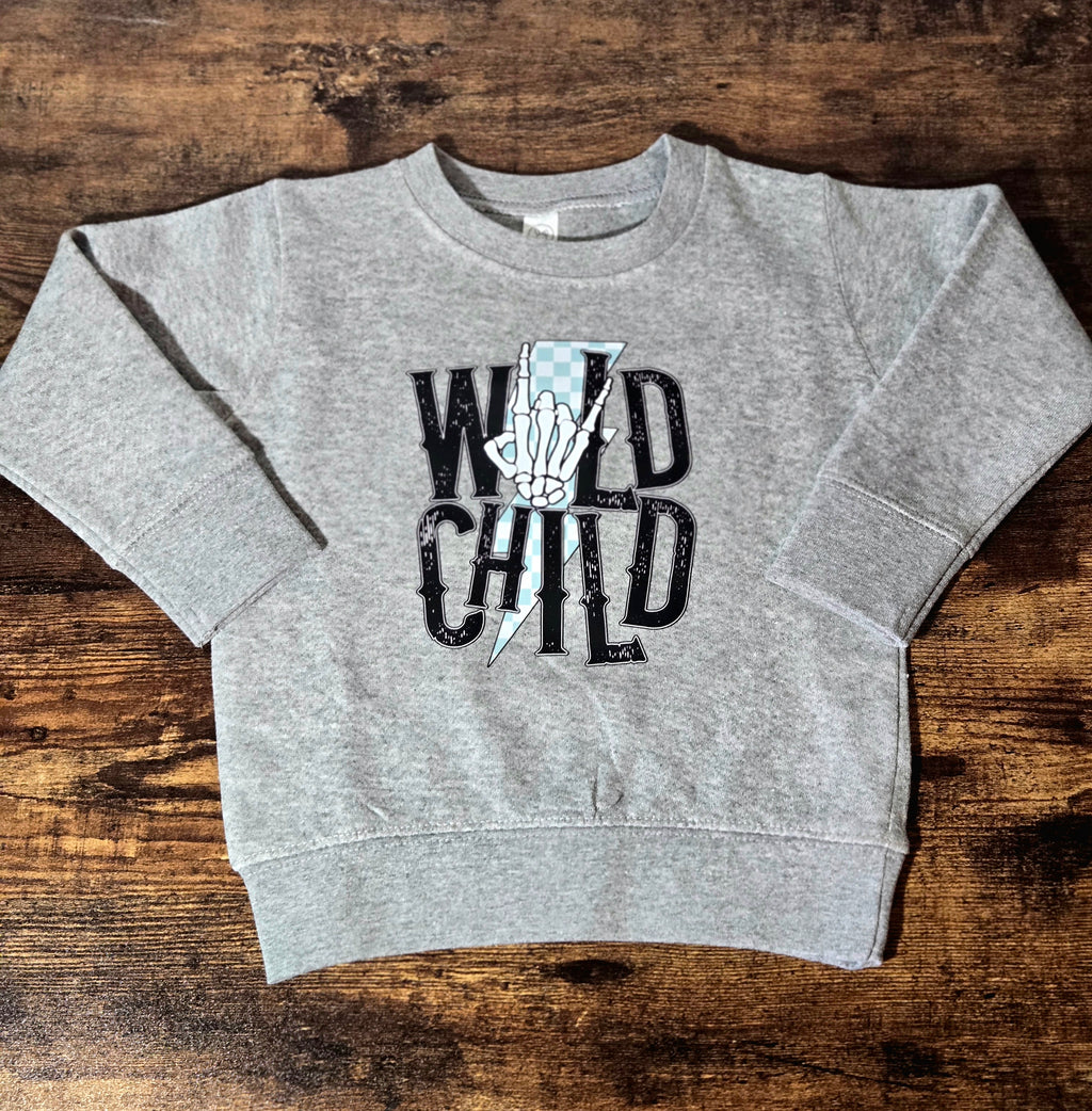 "Wild Child" Toddler crewneck
