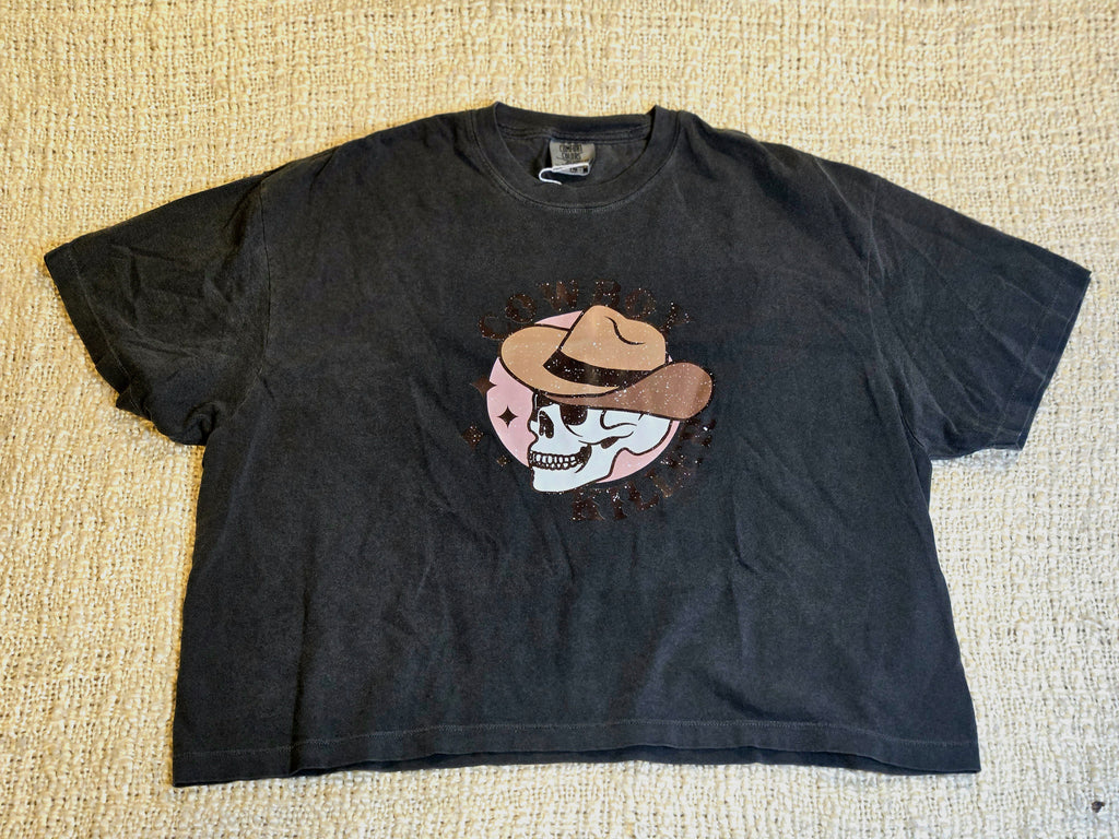 Women's "Cowboy Killer" mid crop tee
