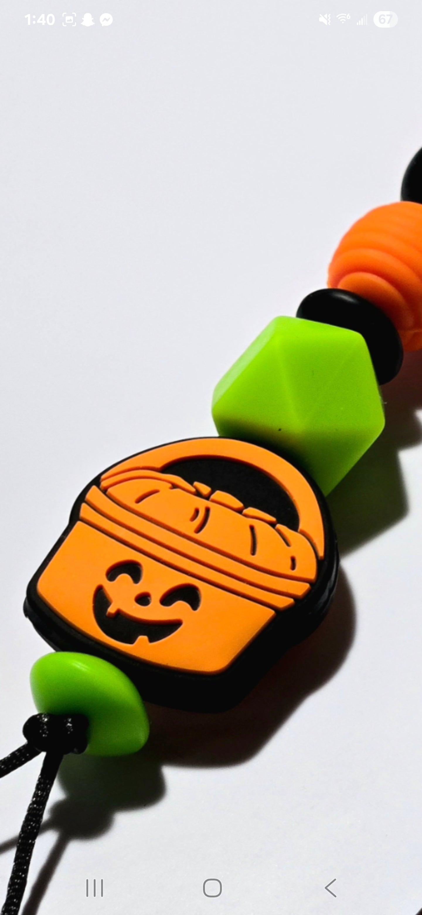 Halloween binky clips