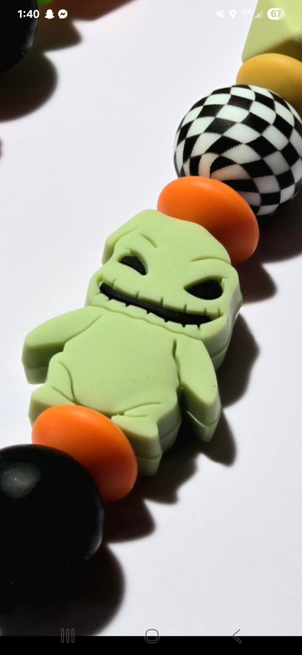 Halloween binky clips